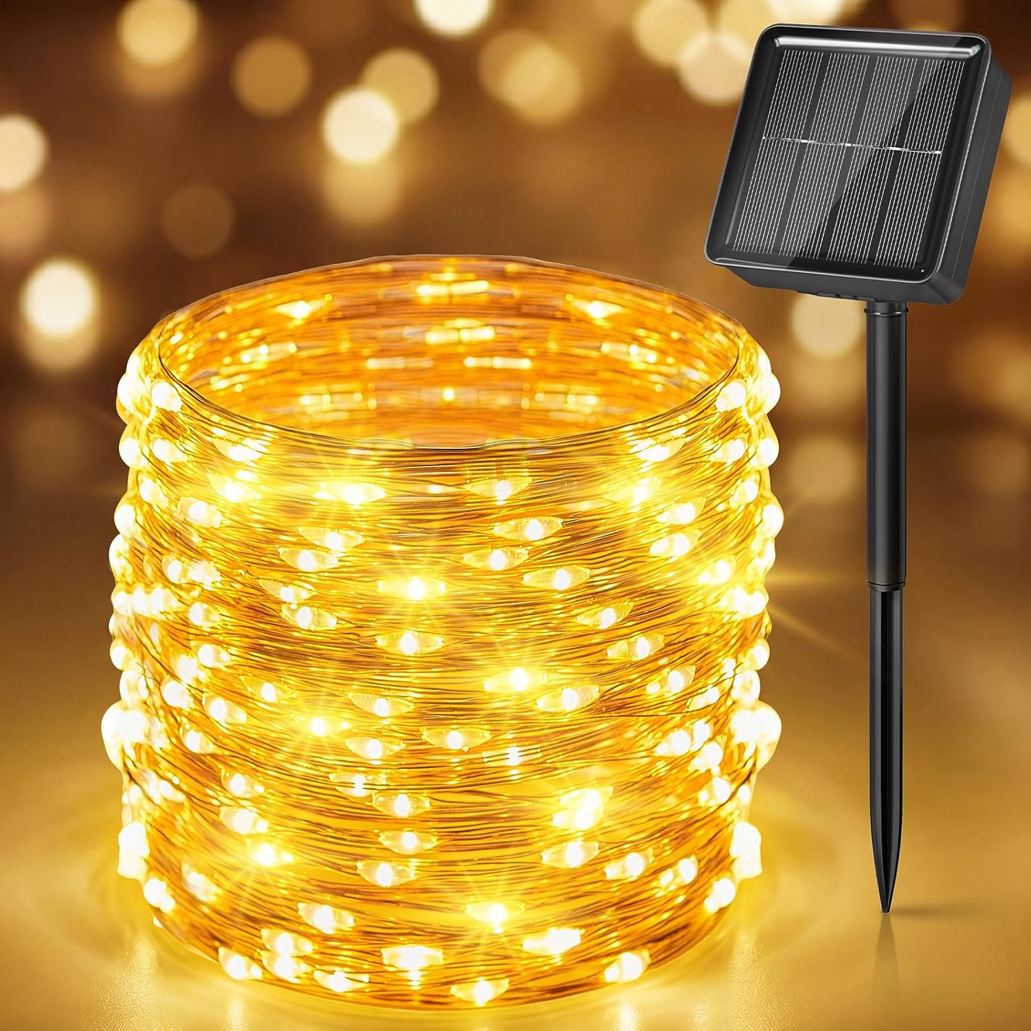 Christmas Lights Outdoor - Solar Fairy Lights,33Ft 100 LED Solar
