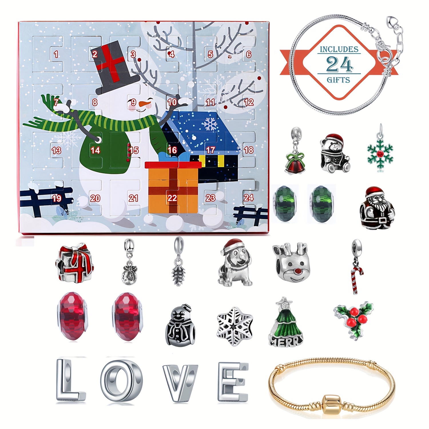 Snowman Christmas Advent Calen - Advent Calendar Gift incelemesi ve fiyatı