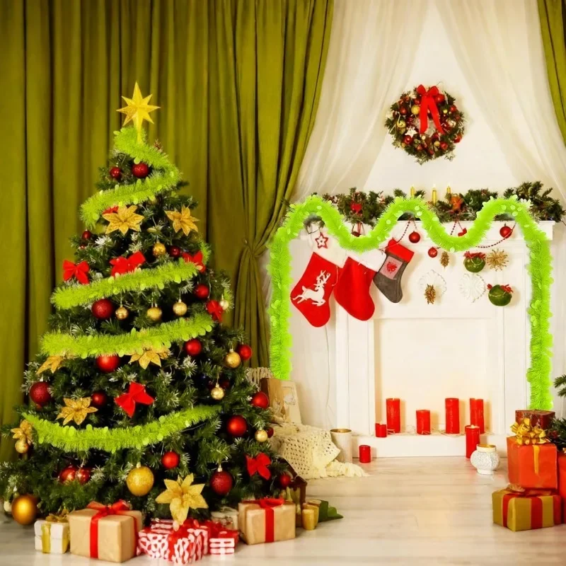 2M Length Christmas Tinsel Gar - Tinsel Garland Decoration incelemesi ve fiyatı