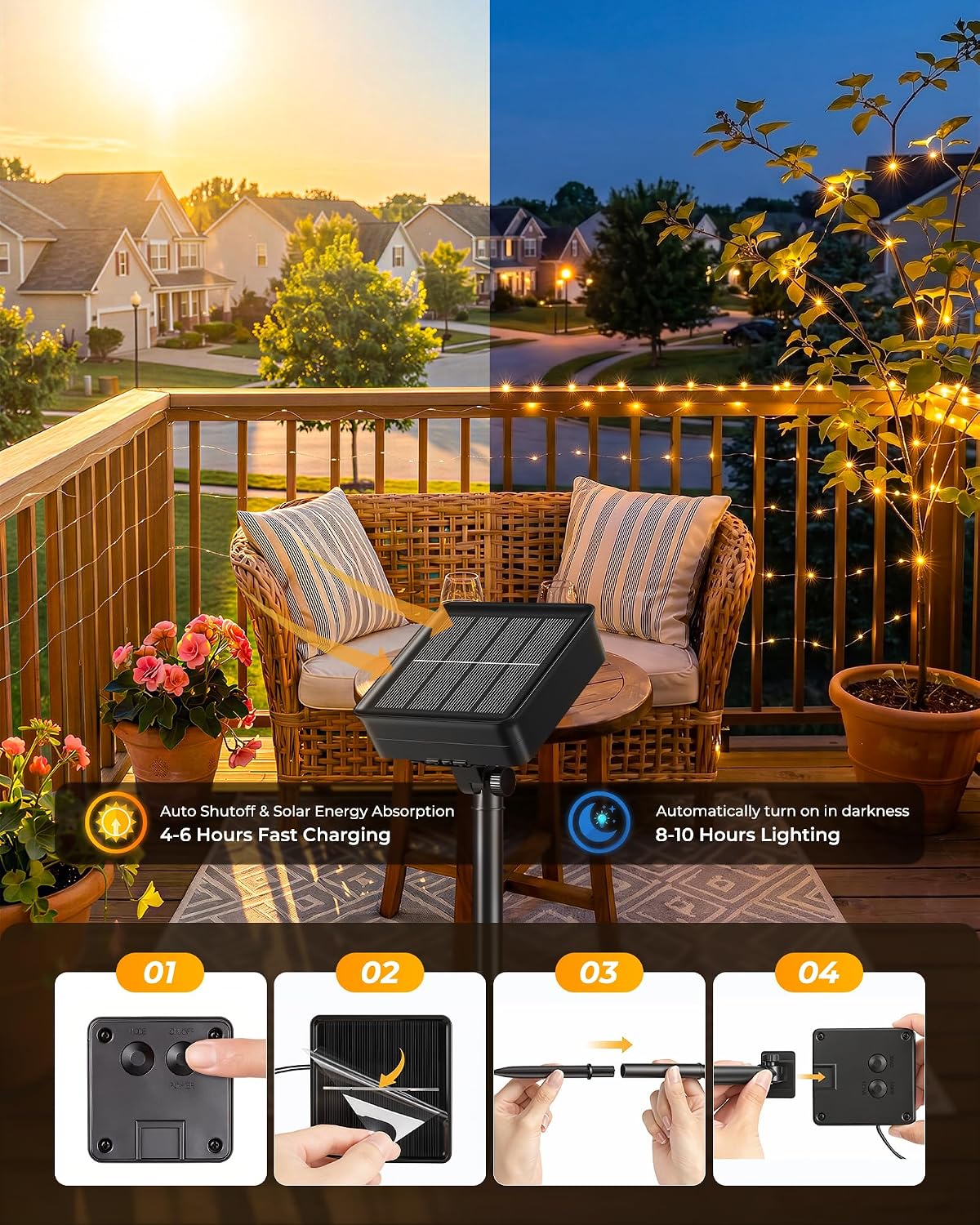 Solar Fairy Lights,33Ft 100 LE - Christmas Lights Outdoor incelemesi ve fiyatı