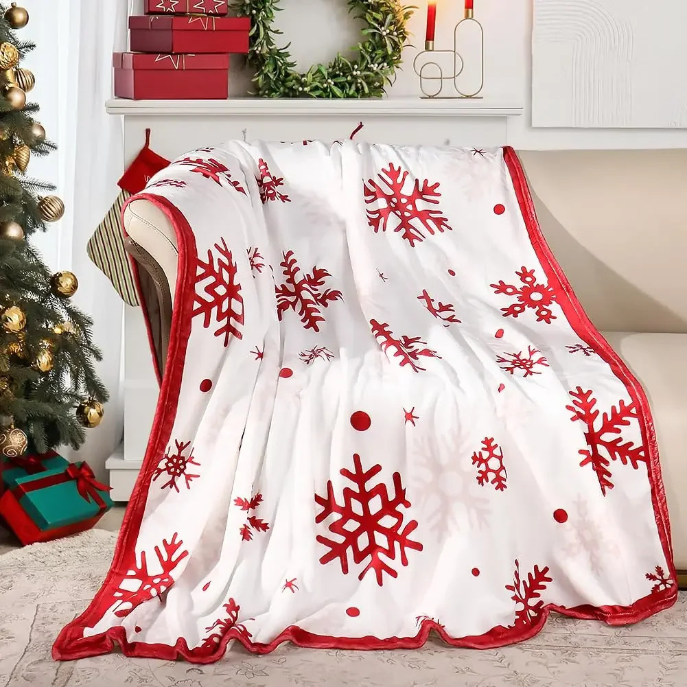 Red Snowflake Blanket Super So - Christmas Throw Blanket incelemesi ve fiyatı