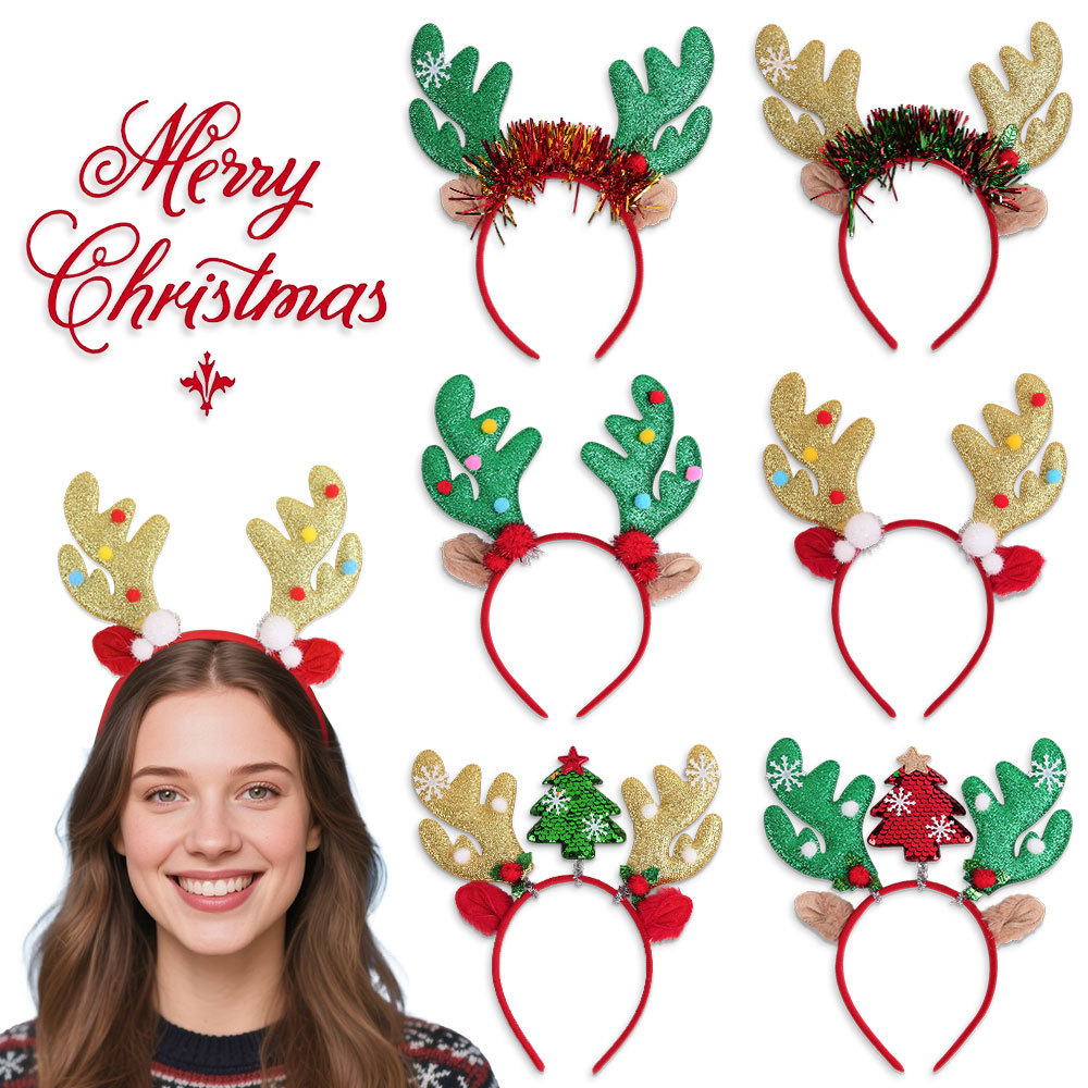 Merry Christmas Headband Reind - Reindeer Antlers Headband incelemesi ve fiyatı