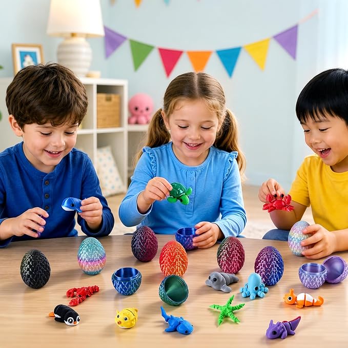 24pcs 3D Printed Surprise Egg  - Advent Calendar Gift incelemesi ve fiyatı